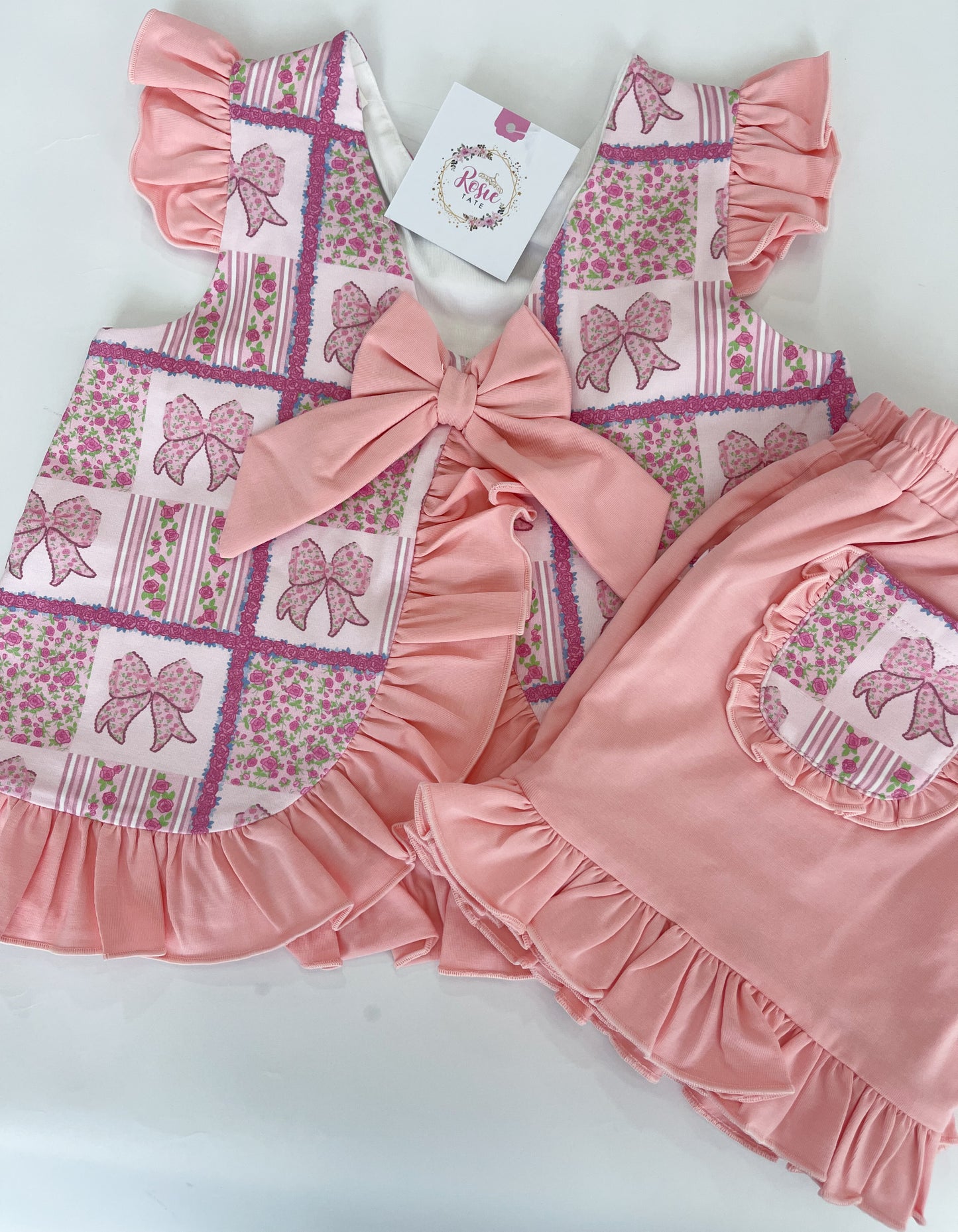 LoveShack Play Swingback Ruffle Bottom Short Set