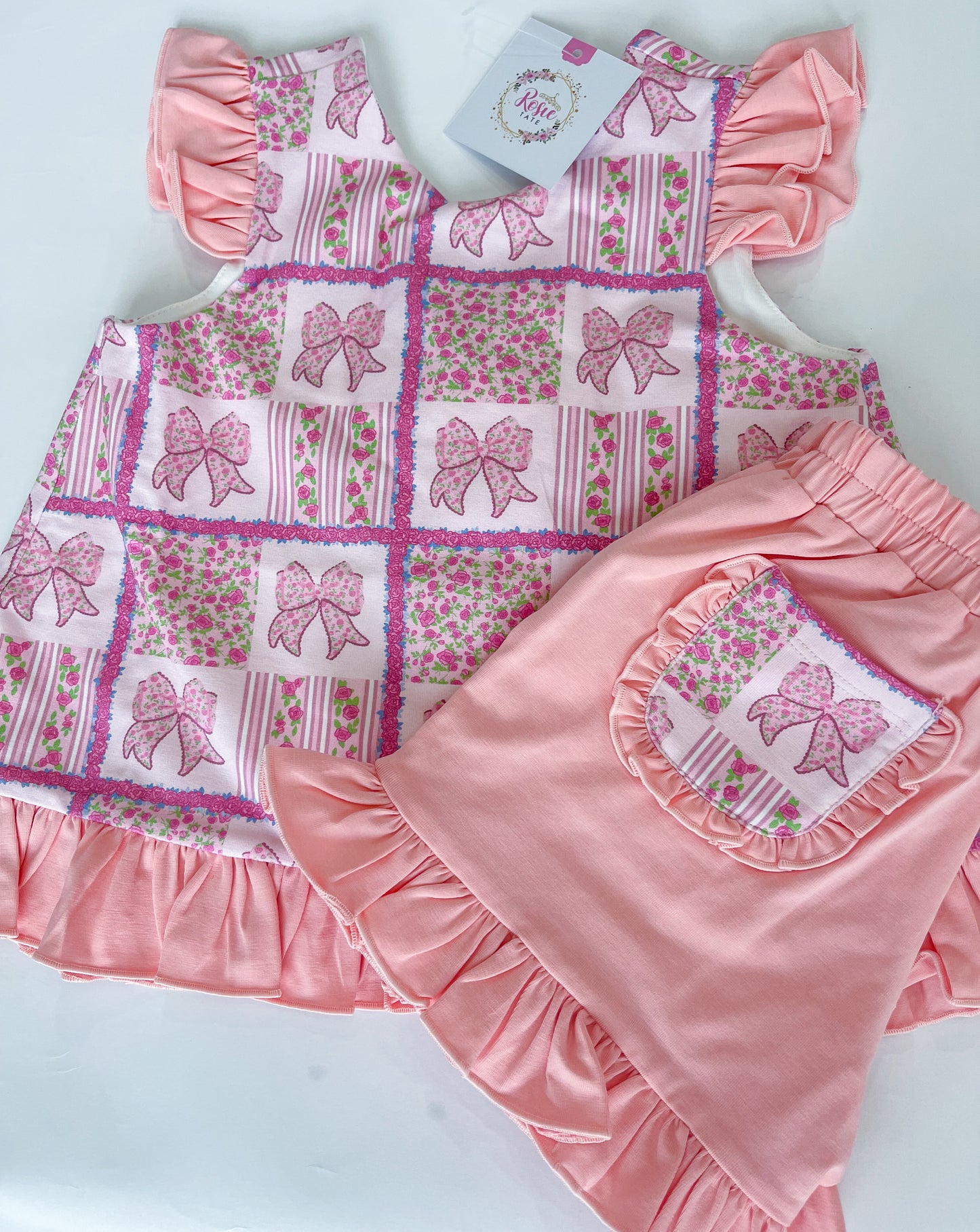 LoveShack Play Swingback Ruffle Bottom Short Set