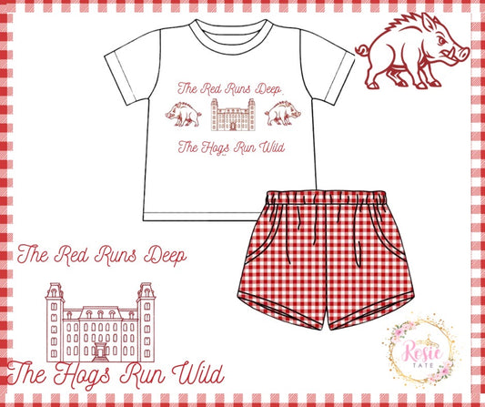 *PRE ORDER* Hogs Run Wild Short Set
