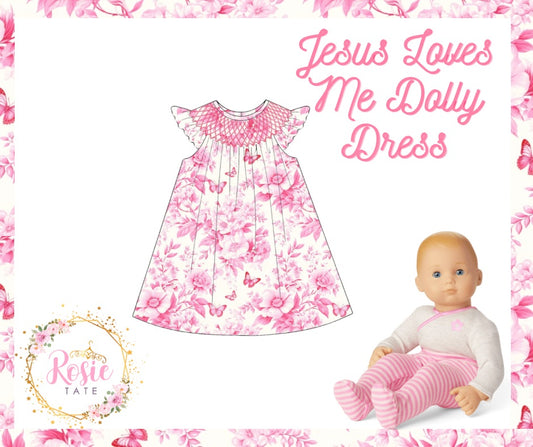 *PRE ORDER* Butterfly Toile Dolly Dress