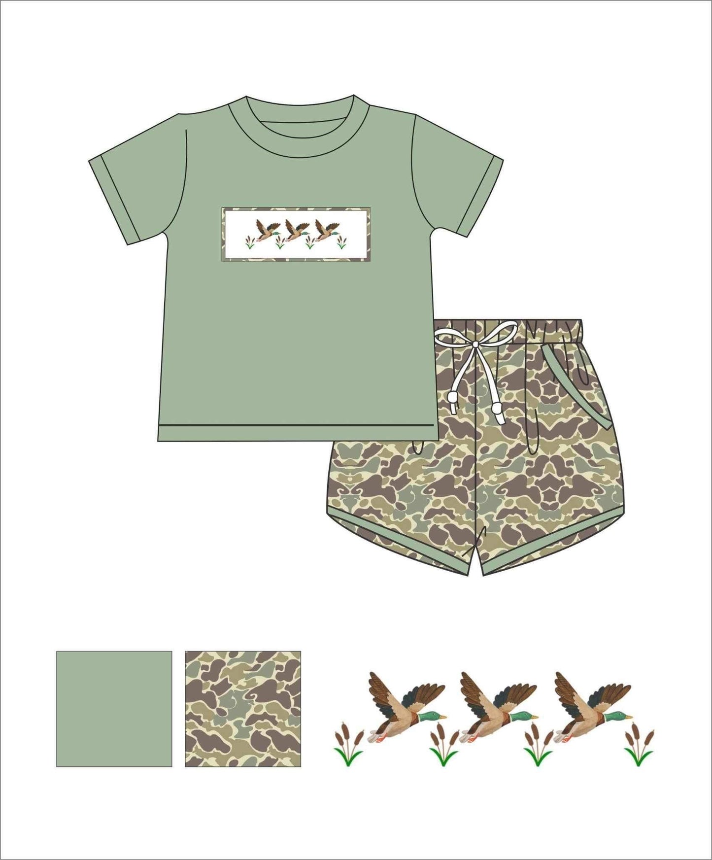 Spring Mallard Short Set-