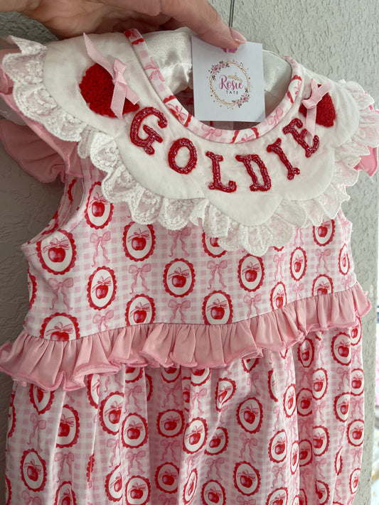 *PRE ORDER* Beaded Apples & Bows Bubble