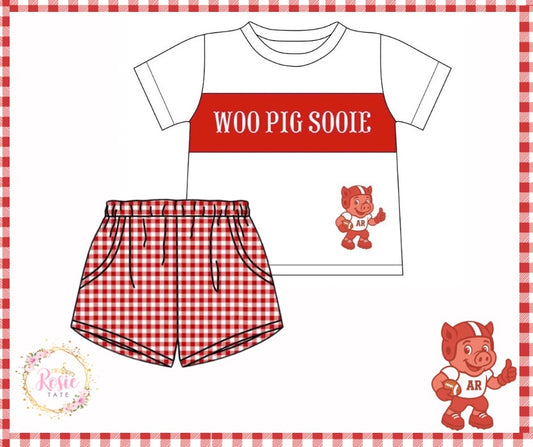 *PRE ORDER* Football Hog Short Set