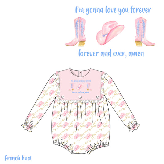 *PRE ORDER* I’m gonna love you forever long sleeve girl bubble